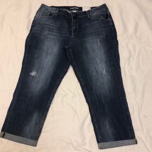 Boyfriend crop jeans
